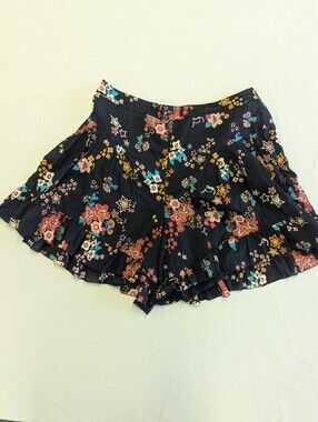 Odd Molly Floral Shorts With Ruffle Hem